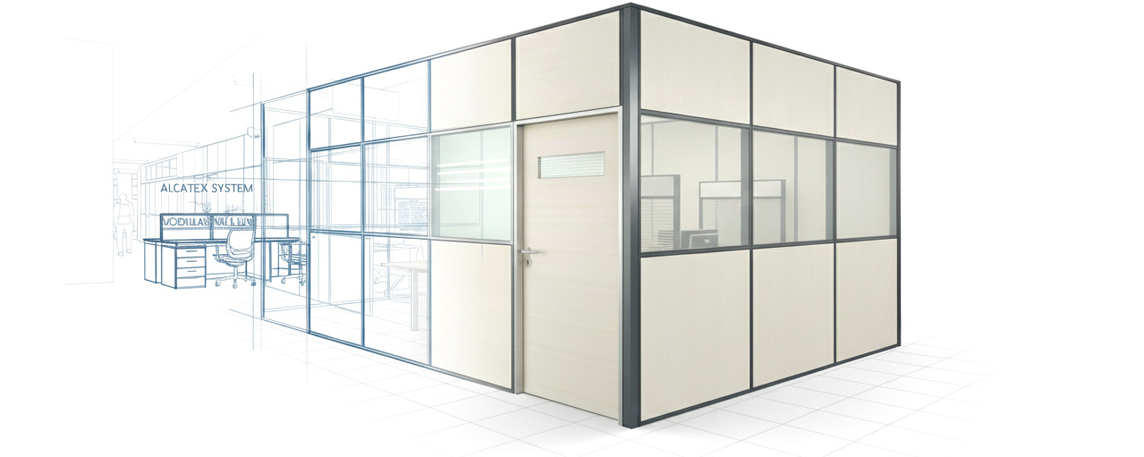 Divisórias corporativas instaladas