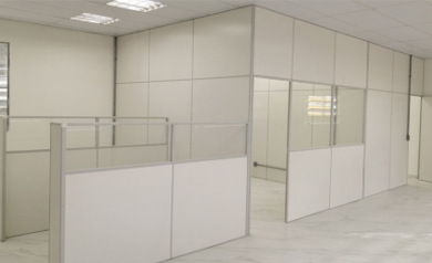 Instalação de divisórias Eucatex